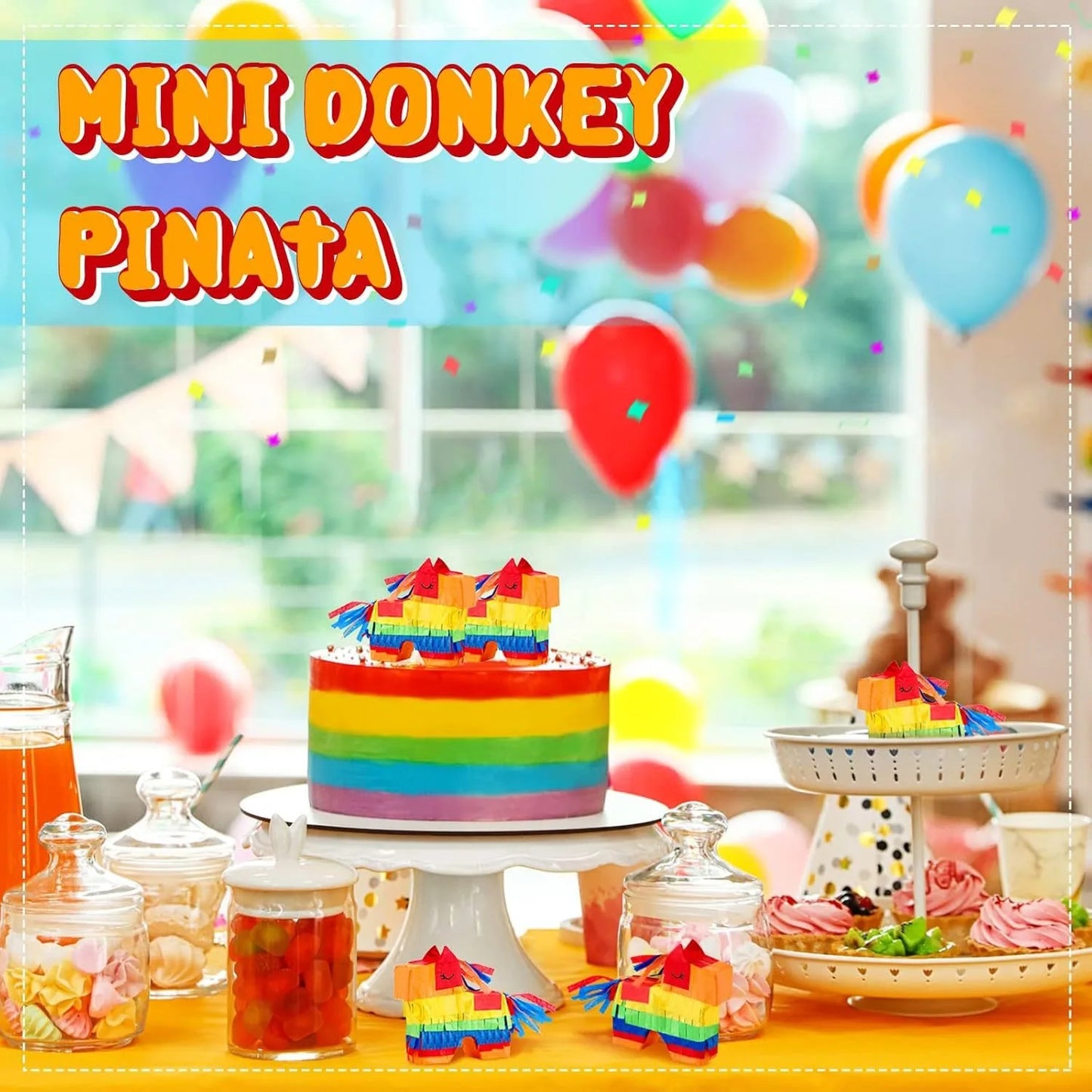 Mexican May Party Carnival Birthday Graduation Thanksgiving or Wedding Custom Carnival Donkey Pinata