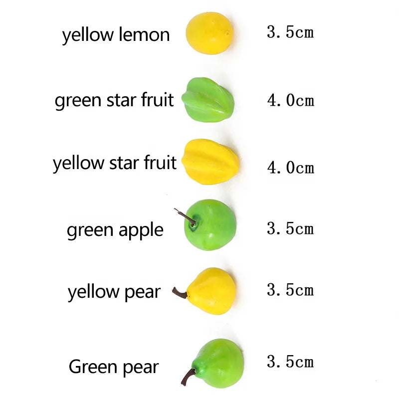 Thanksgiving mini artificial fruit and vegetable teaching photography props artificial mini fruit store decoration