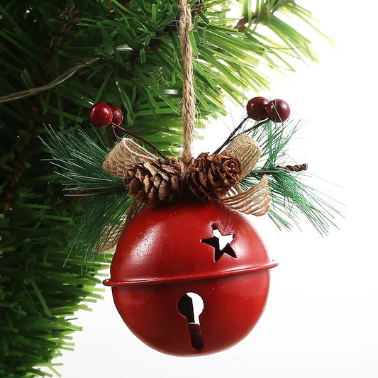 DIY Crafts Christmas Gifts Christmas Party Decorations Metal Christmas Bells Decorating Holly Berries