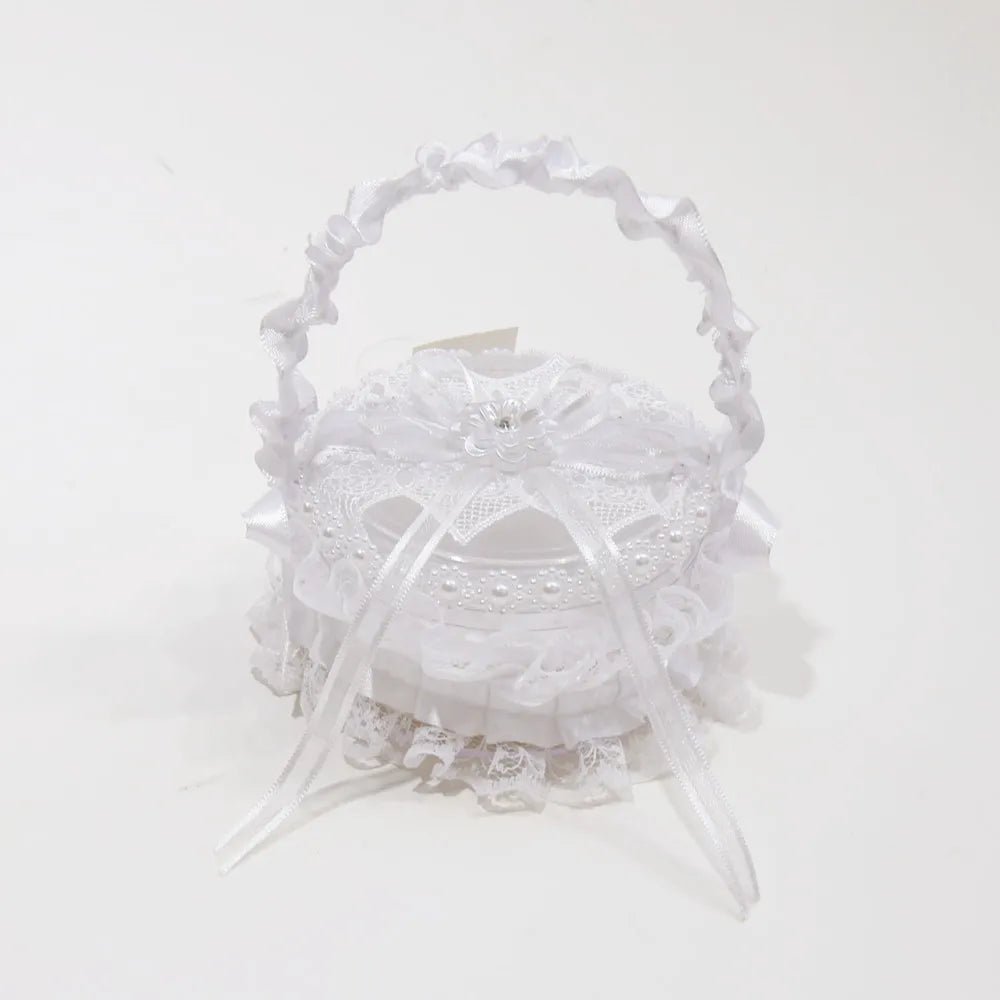 Flower girl pillow basket wedding decorations