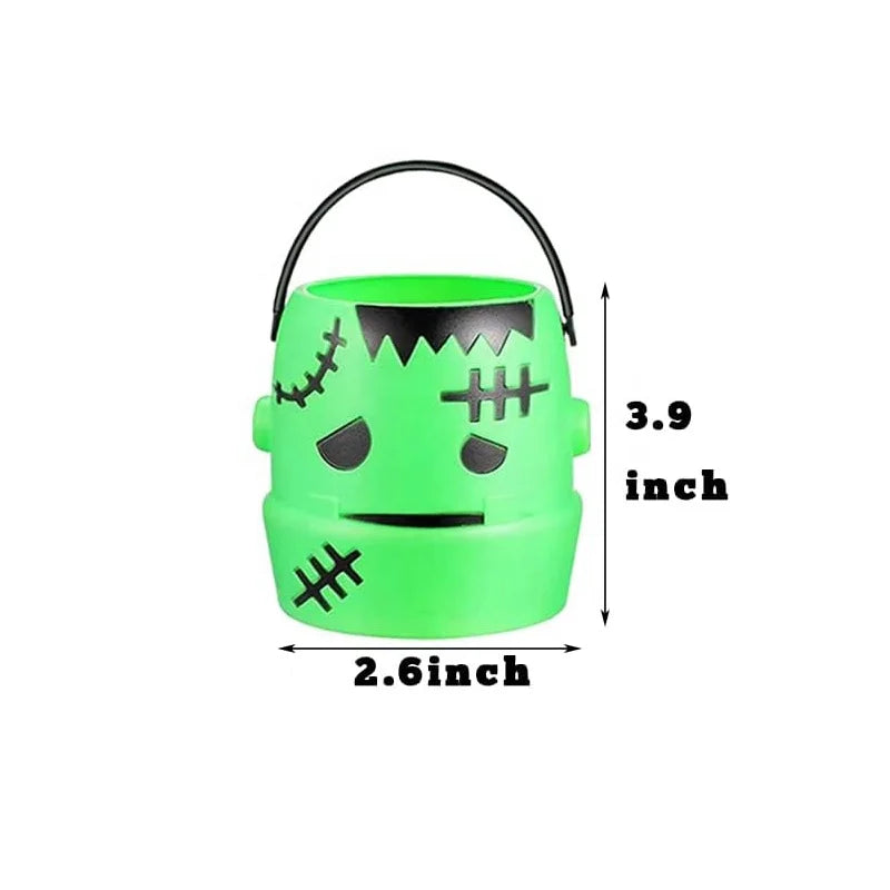 Halloween & Day of the Dead Various Halloween Candy Cauldron Kettle Witch Cauldron Halloween Mini Plastic Candy Pumpkin Barrel