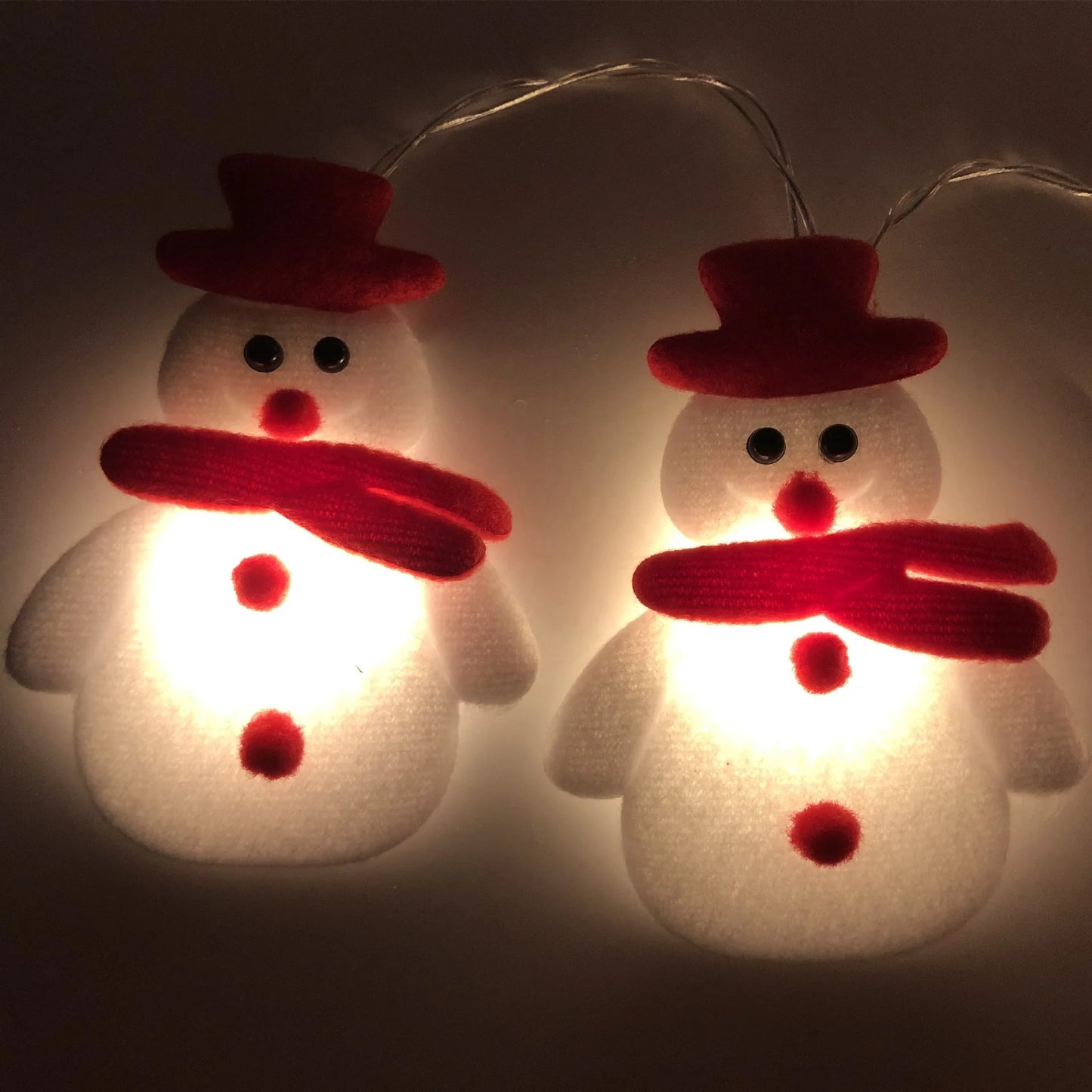 Christmas Snowman Light Emitting Diode Light String Elk Holiday Decoration Fabric Light Emitting Diode Light String Room Decoration Outdoor Christmas Lights