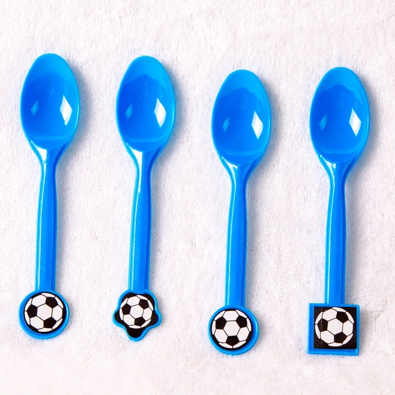 White and black football, football-themed cups, plates, tableware sets, decorations, tableware discounts