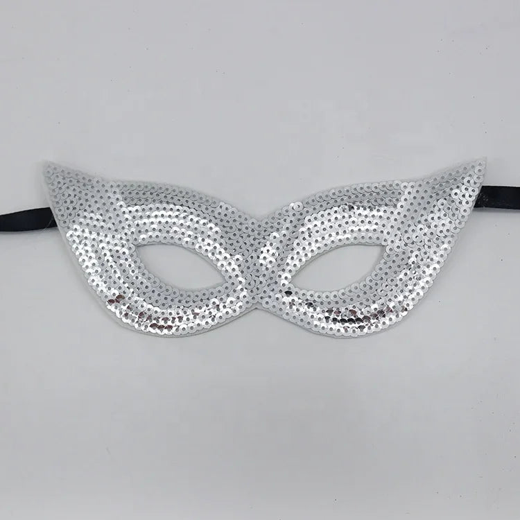 Carnaval Carnival Carnival Theme Gold Purple Green Sequins Half Face Mask Masquerade Sexy Performance Mask