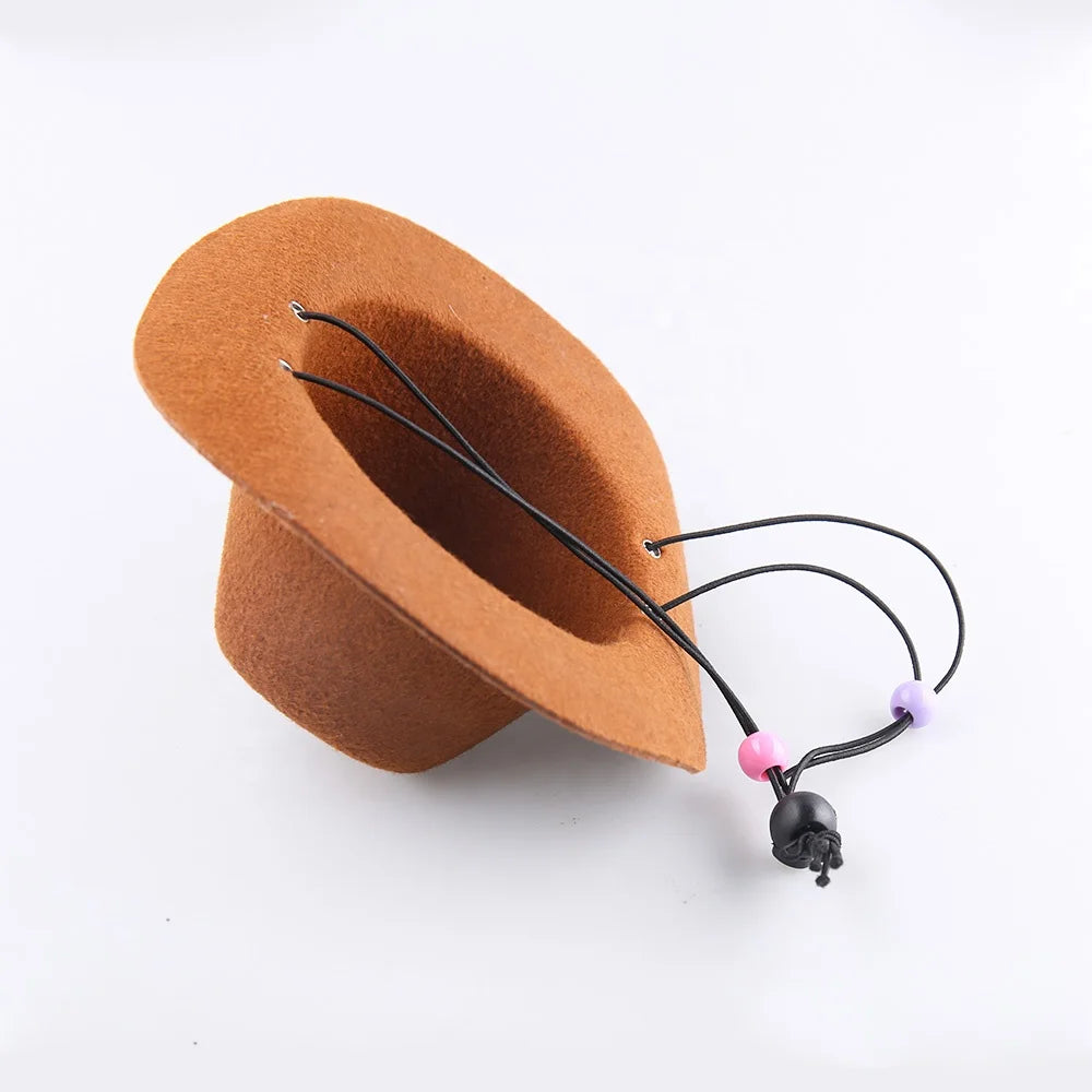 Pet Festival, Party Supplies Pet Clothing Mini Hat Hot Sale Pet Dog Cat Elastic Cowboy Hat
