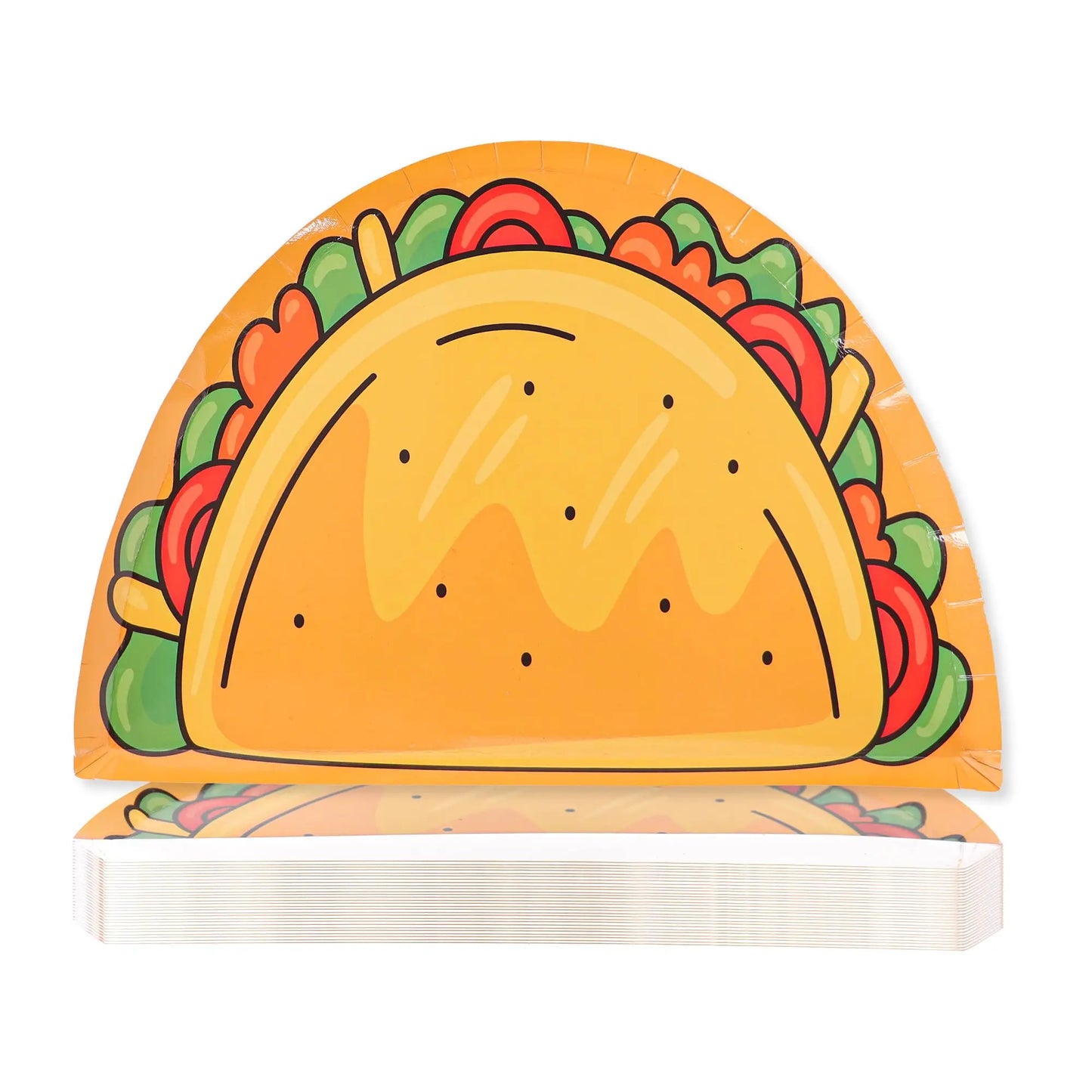Birthday Party 5pcs Taco Paper Plate Mexican Birthday Party Board Carnival Party Decorations Mayo Carnival Party Paper Plate