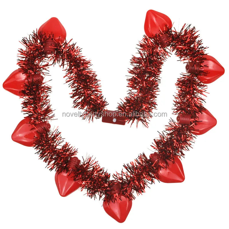 Wedding Party 0 Novelty Heart Bulb Item Shining Heart Necklace Light Emitting Diode Lighting Heart Necklace