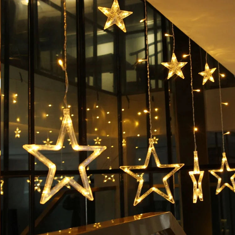 Christmas Day Decoration Light Emitting Diode Lantern Decoration Wedding Party Curtain Lights Christmas Party Lights Supplies