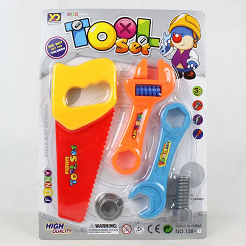 Birthday Party 2 Pretend Cosplay Costume Cosplay Engineer Toy Set Children's Birthday Gift Boy Wrench Set Engineer Toy