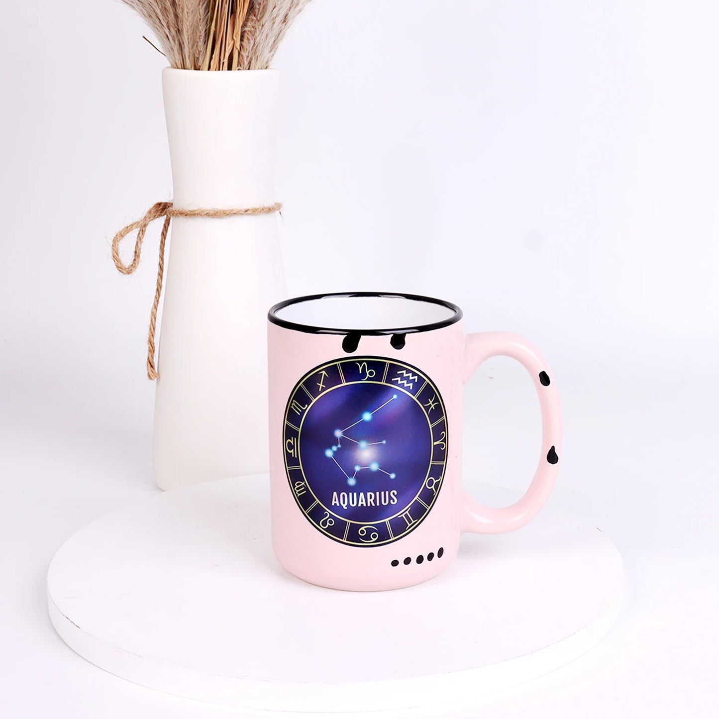 Coffee Cup Mother's Day Mug New Release Porcelain Sublimation Ceramic Milk Tea Cup 12 Different Constellation Cups Ceramic Coffee Cup New