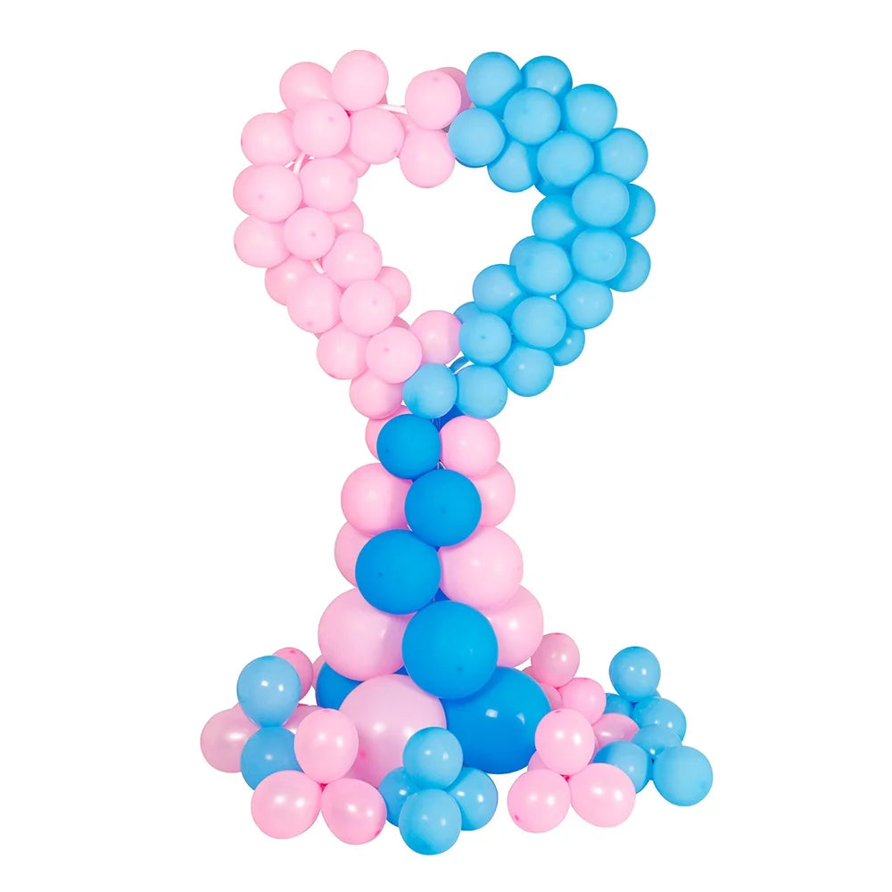 Bachelorette Party 1 Sex Reveal Heart Balloon Column Frame Balloon Garland Arch Heart Balloon Display Stand
