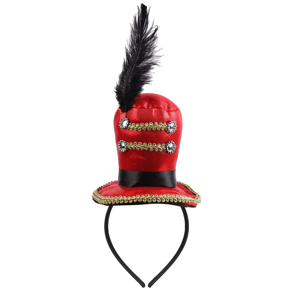 Halloween & Day of the Dead New Halloween Decorative Hat Circus Mini Top Hat Headband Costume Hat Headband Halloween Costume Party Cosplay