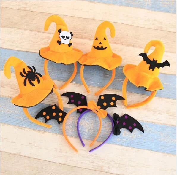 Easter and Thanksgiving 3 Party Costume Supplies Yellow Plush Witch Pumpkin Headband Halloween Headband