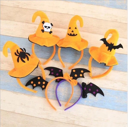 Easter and Thanksgiving 3 Party Costume Supplies Yellow Plush Witch Pumpkin Headband Halloween Headband