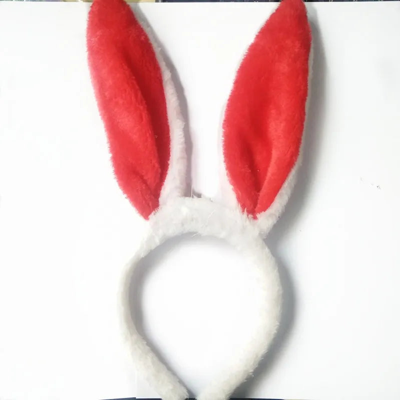 Easter and Thanksgiving 3 Rabbit Clothing Accessories Light Up Rabbit Ears Headband Bendable Easter Plush Soft LED Rabbit Ears