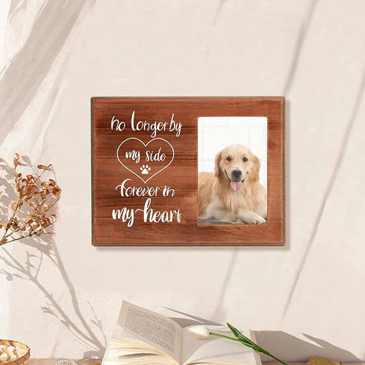 Wooden crafts, custom pet dog photo wooden frame pet commemorative photo frame