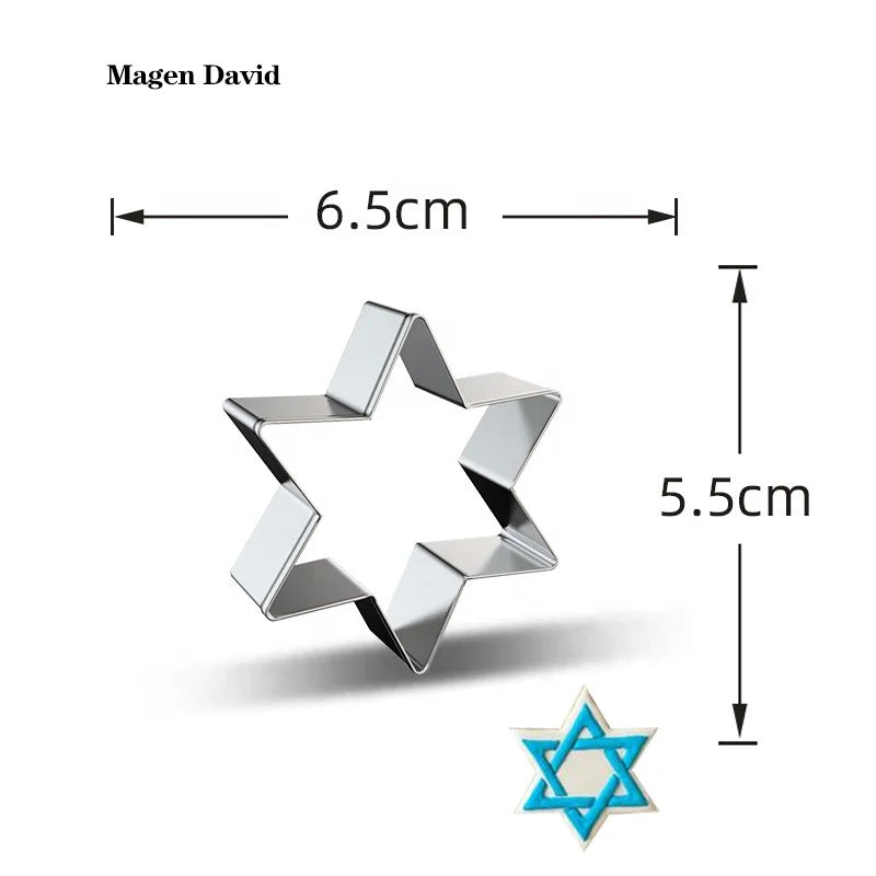 Eight Crazy Nights Cookie Cutter Dreidel Cookie Cutter Shape Fudge Dough Pastry Star Holy Grail Hanukkah Cookie Cutter