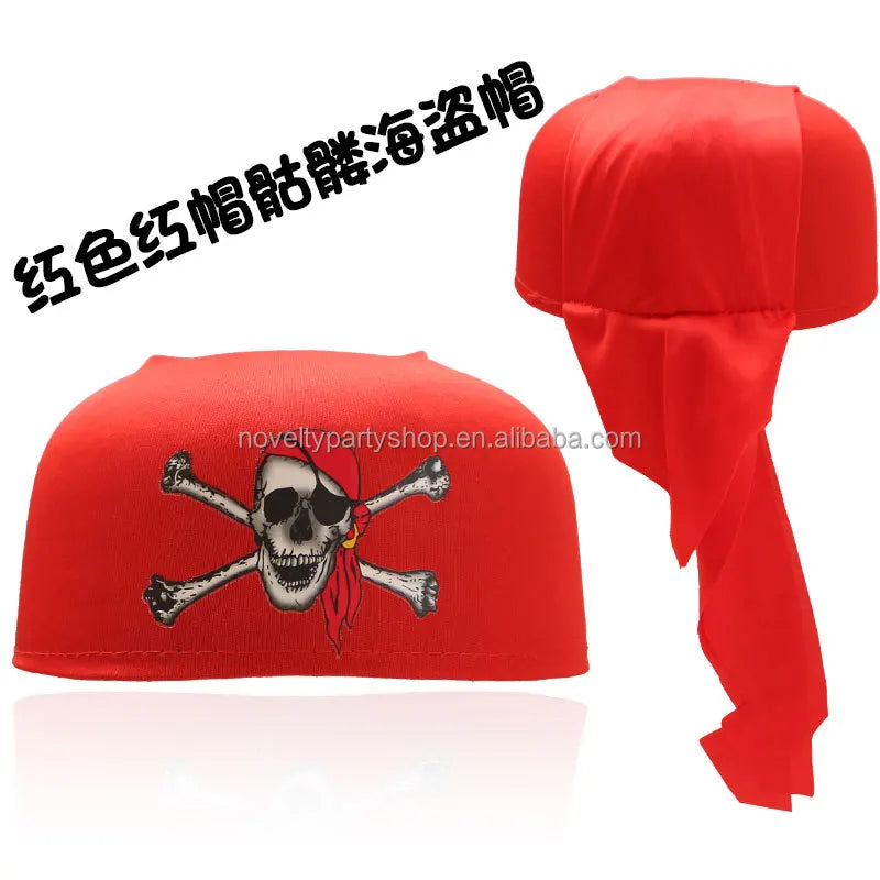 Halloween & Day of the Dead Halloween Pirates of the Caribbean Masquerade Party Hat Halloween Pirate Cosplay Supplies, Children's Pirate Captain Costume Set