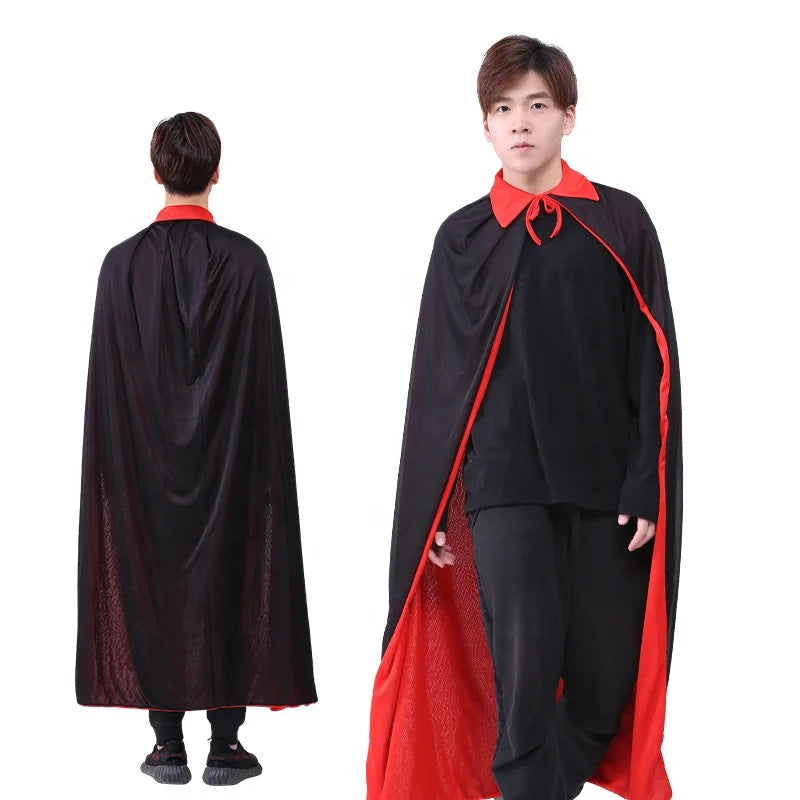 Halloween & Day of the Dead Party Adult Reaper Black Cape Cosplay Party Cosplay Ghost Accessory Set Halloween Costume Prop Set