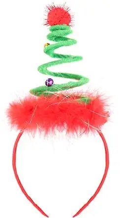 BSCI Pop 2024 High Quality Christmas St. Patrick's Day Party Beautiful Confetti Christmas Tree Gift Box Spring Headband