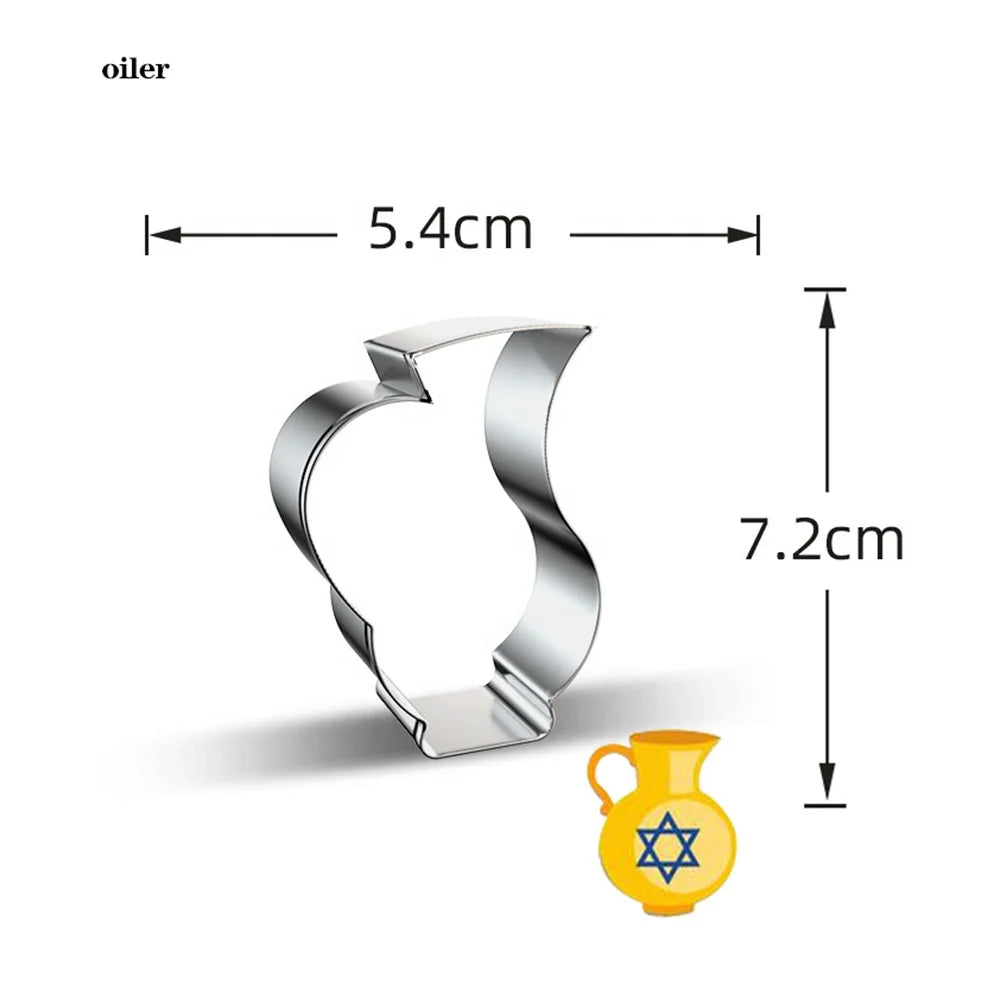 Eight Crazy Nights Cookie Cutter Dreidel Cookie Cutter Shape Fudge Dough Pastry Star Holy Grail Hanukkah Cookie Cutter