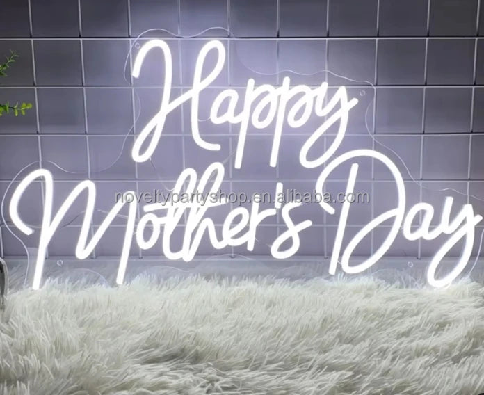 Mother's Day Decorations Personalized Gifts for Mom Happy Mother's Day Neon Signs