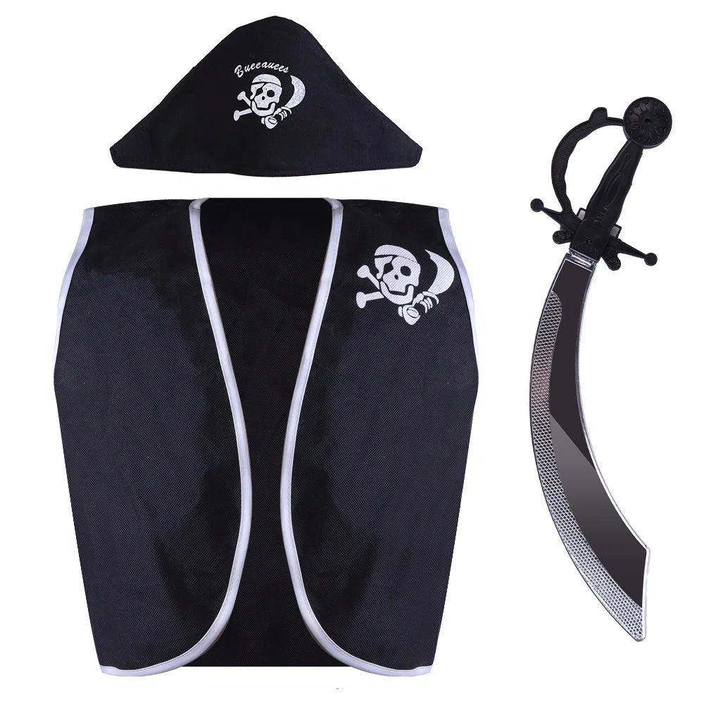 Halloween & Day of the Dead Pirate Costume Pirate Dress Up Pirate Costume Blindfold Costume