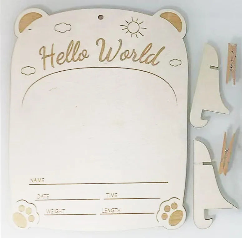 Halloween & Day of the Dead Photo Showcase 12 Months Baby Photo Frame 1st Birthday Nursery Decoration Wooden Board Baby First Year Photo Frame Milestone Board