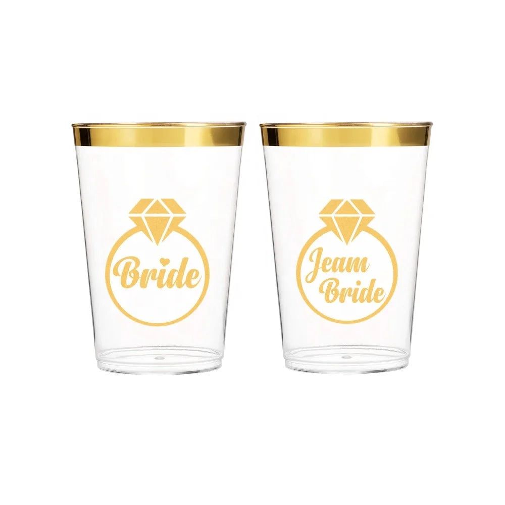 Bachelorette Party 1 Bachelorette Party Cup Tattoo Bridesmaid Gifts Bridal Team Bridal Tattoo Cup Pink and Gold Cup Wedding and Bridal Shower