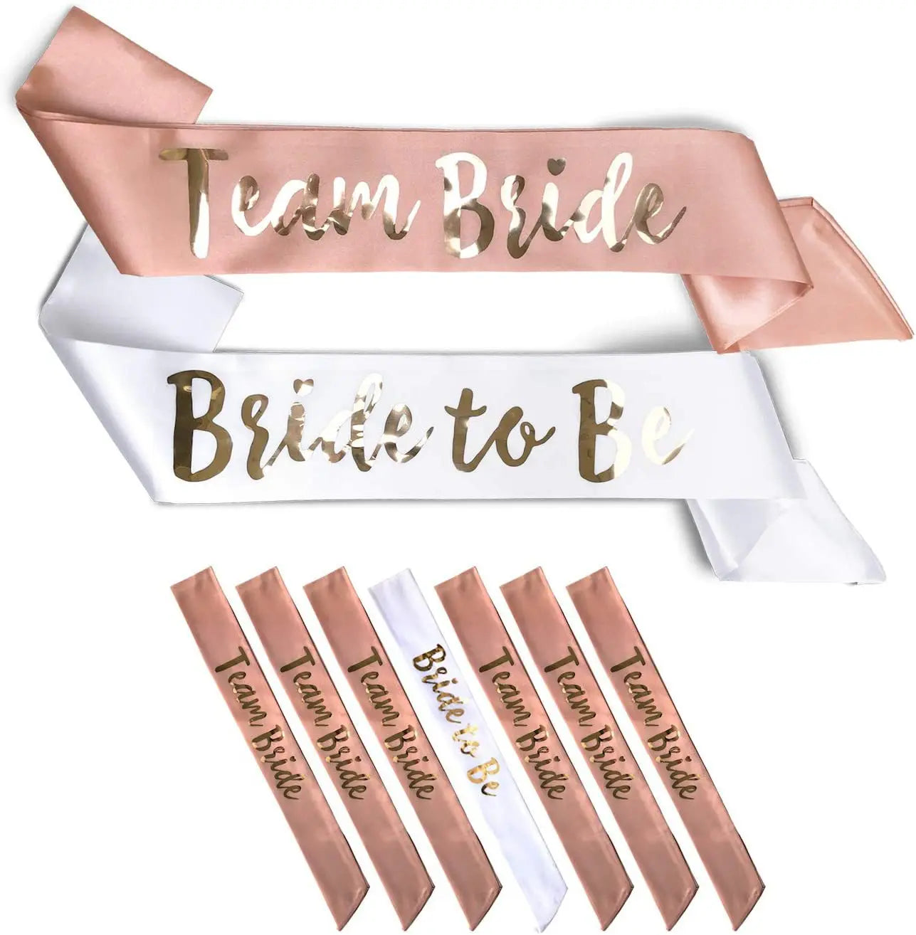 Bachelor Party 1 Novelty Bachelor Rose Gold Glitter Sash Team Bridal Shower Hen Night Bride Will Be