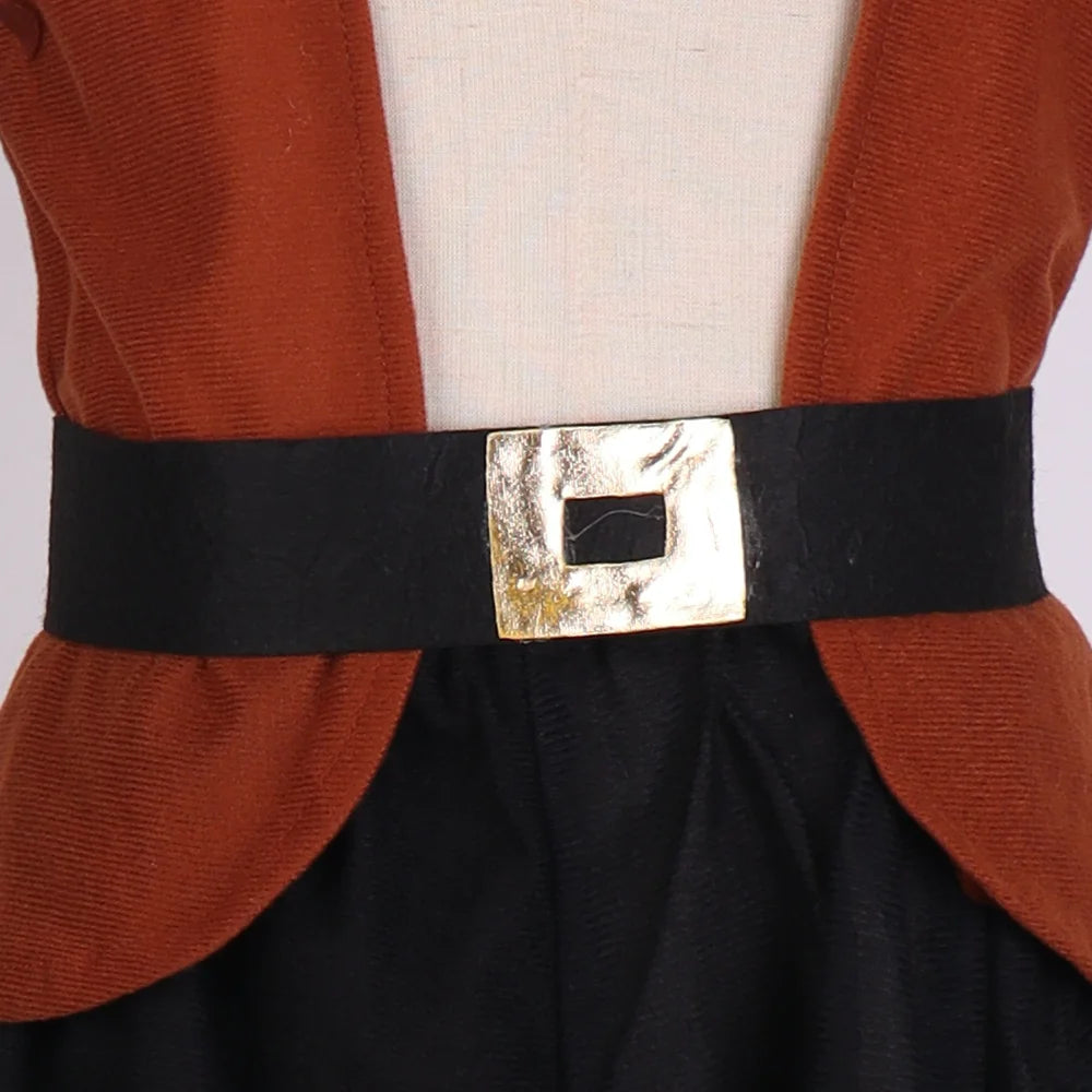 Fantasia de Halloween e Dia dos Mortos de 110 cm, conjunto de 3 peças de fantasia de xerife, traje infantil, conjunto de calças e blusa de polícia 