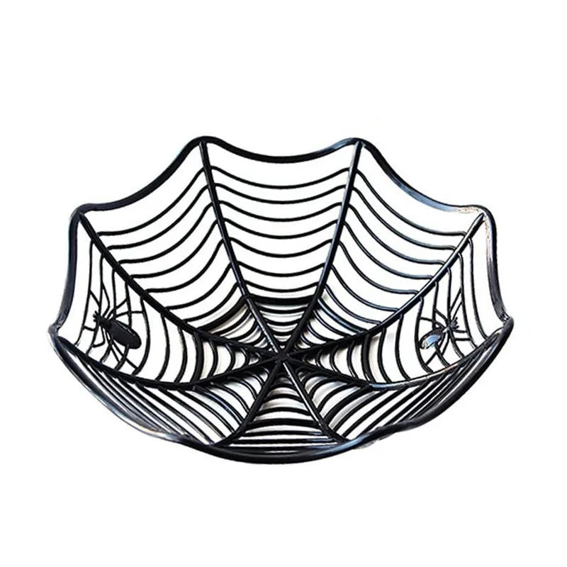 Halloween & Day of the Dead Storage Baskets Halloween Party Favors Plastic Hand Grab Candy Containers Spider Web Baskets Halloween Candy Rack Bowls
