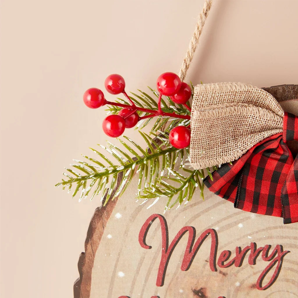 New hot-selling Christmas tree ornaments wooden Santa snowman Christmas tree hanging decoration Christmas wooden pendant decoration