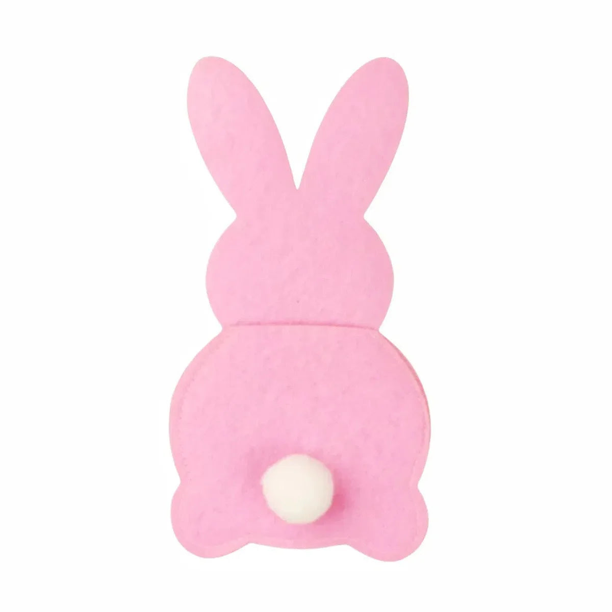 Easter and Thanksgiving 3 Felt Cutlery Bags Easter Cutlery Bags Felt Rabbit Reusable Rabbit Cutlery Bags Table Decor