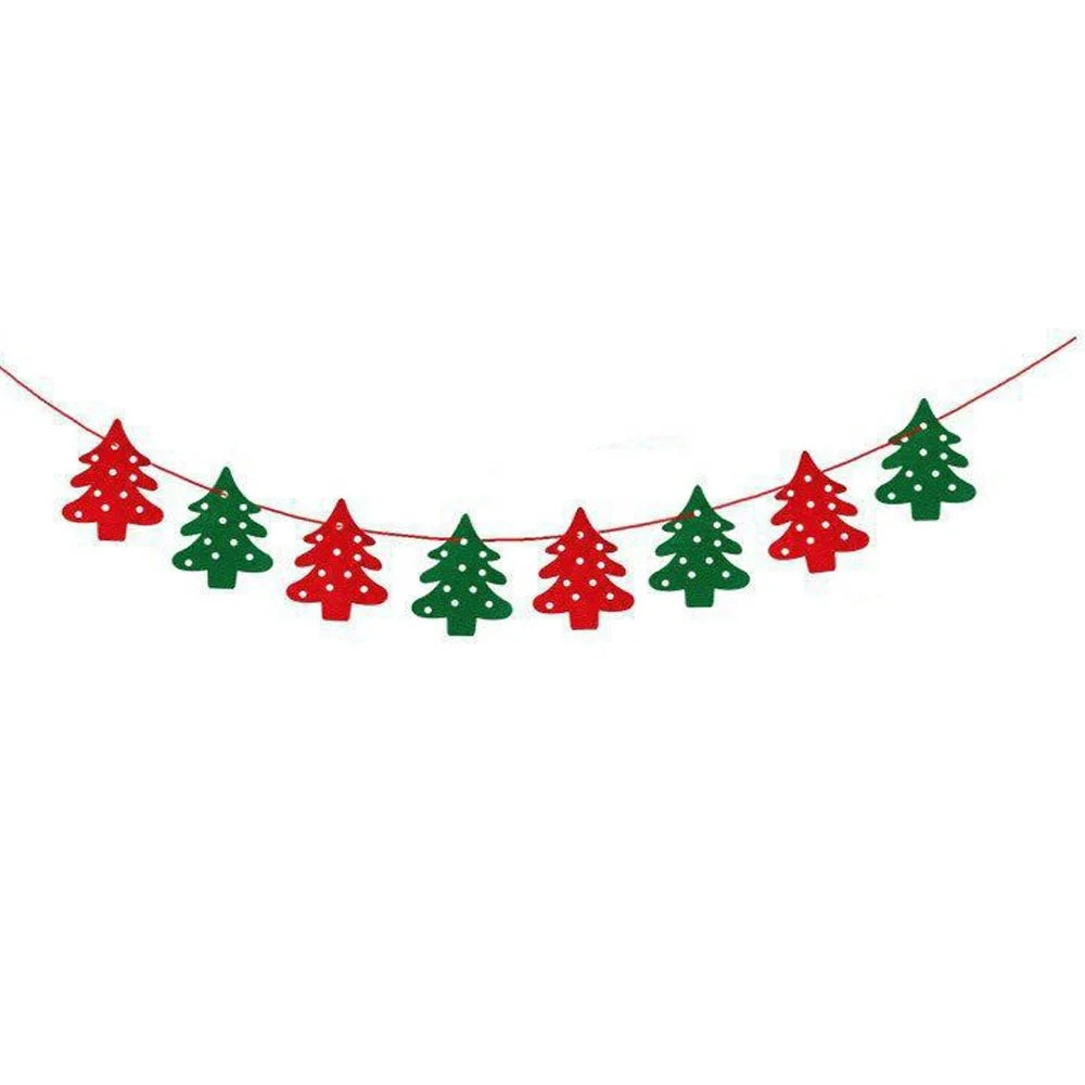 Merry Christmas banner hanging garland decoration party home decoration 