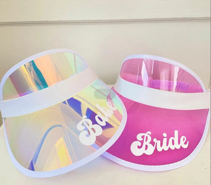 Bachelorette Party 1 Adjustable Bridal Beach Party Female Sun Hat Wide Rim Band Custom Logo Bridesmaids Favor Bridal Squad UV Protection Sun Hat