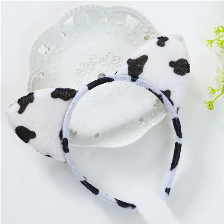 Easter and Thanksgiving 3 Animal Plush Headband Headband Cosplay Hair Accessories Cat Ear Headband Plush Leopard Headband