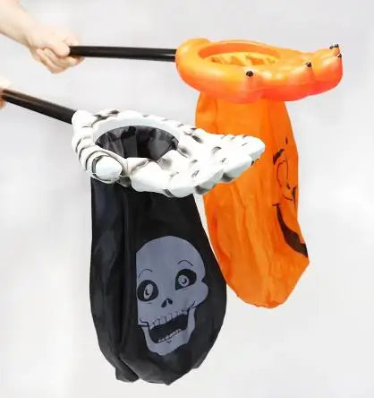 Halloween & Death Day BSCI Novelty Cute Skull Design Celebration Halloween Party Props Gifts Toys Trick or Treat Halloween Plastic Candy Bag