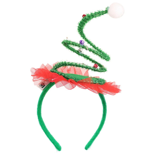 Top New Funny Light Up Hair Accessories Christmas Holiday Party Decorative Fabric Colored Bells Light Emitting Diode Spring Headband