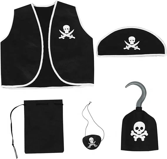 Halloween & Day of the Dead Pirate Costume Pirate Dress Up Pirate Costume Blindfold Costume