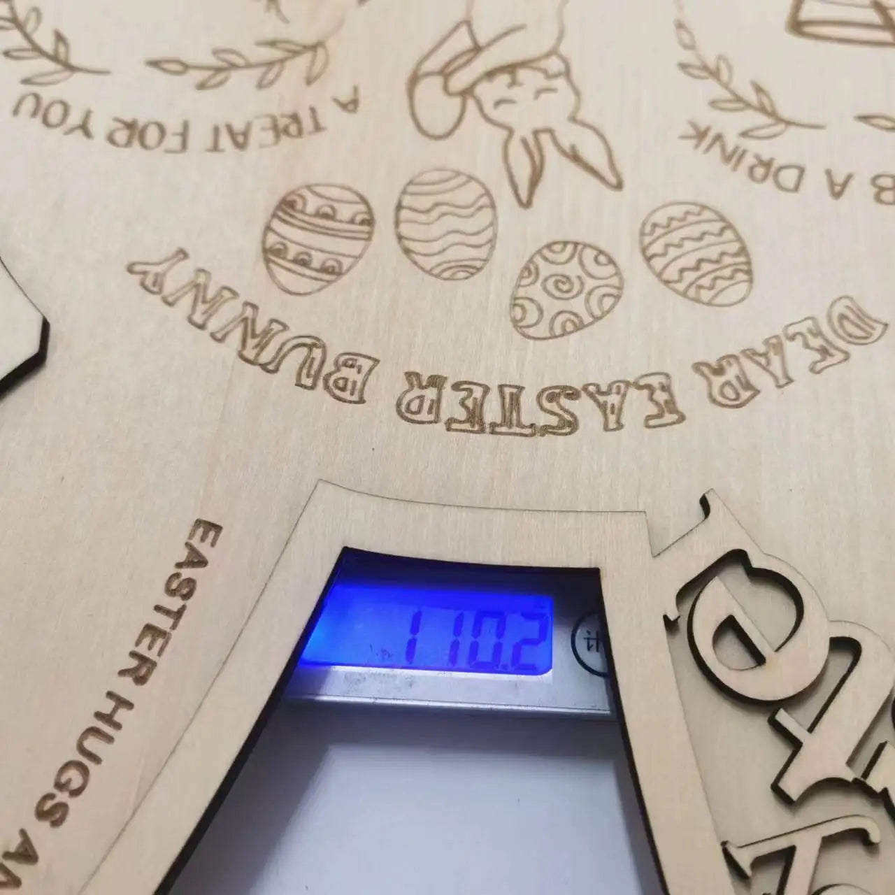 New Product Ideas 2024 Easter Party Decoration Easter Rabbit Tray Rabbit Wooden Tray Children's House Party