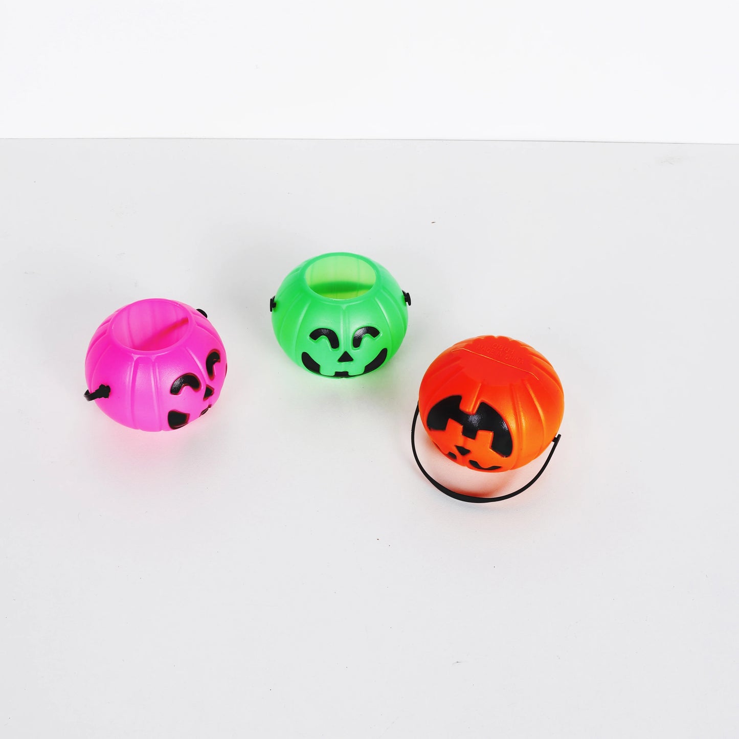 Halloween & Death Day Pumpkin Mini Bucket Halloween 12pcs Mini Plastic Candy Jar Container Kettle Party Love Fancy Trick or Treat Toys