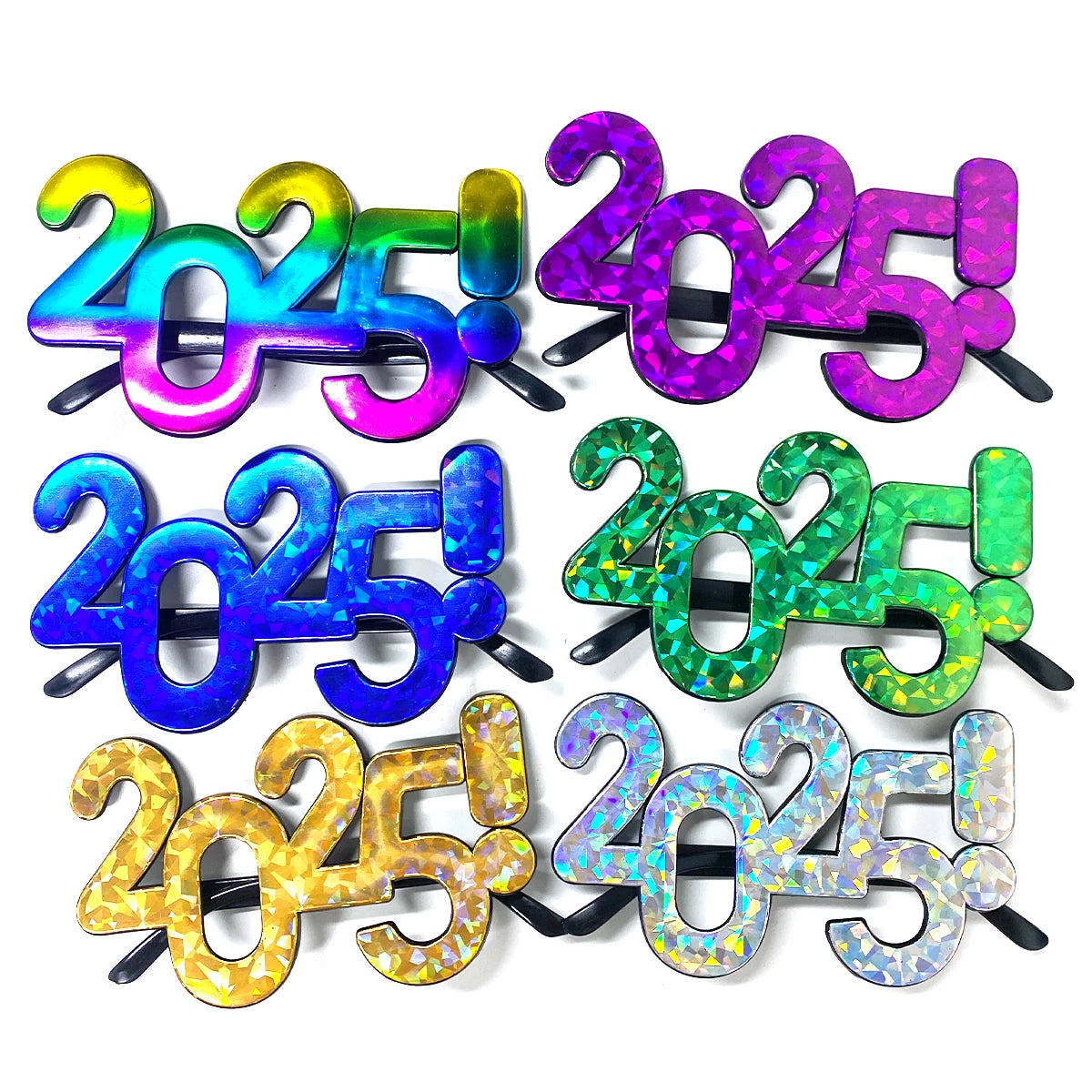 Happy New Year's Eve Glasses Fancy New Year's Party Glasses flash, and the delivery will automatically adjust the latest number of years.