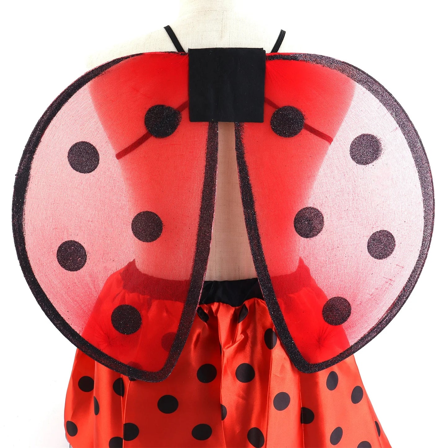 Halloween & Day of the Dead Girl Princess Dress Up Luggage Season Deals Ladybug Fairy Costume Suitable for Little Girls Toddlers Ages 3-7