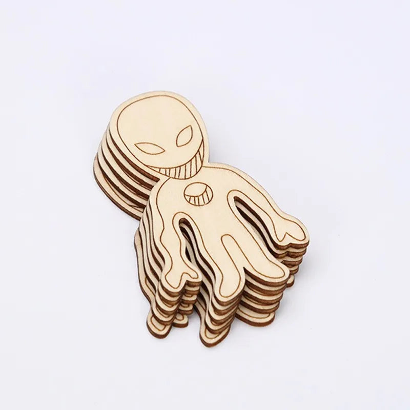 Birthday Party 2 pcs Unfinished Wooden Cut Wooden Paint Crafts Outer Space Party Gift Supplies Space Birthday Party Gift Bag Accessories