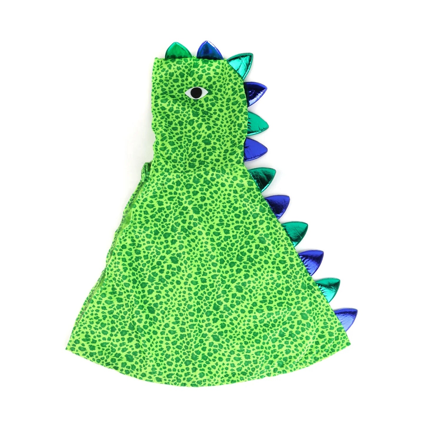 Fantasia infantil de Halloween com capuz e capa de dinossauro para cosplay e festa de Halloween, maquiagem de dinossauro, dia da morte e dia da morte 