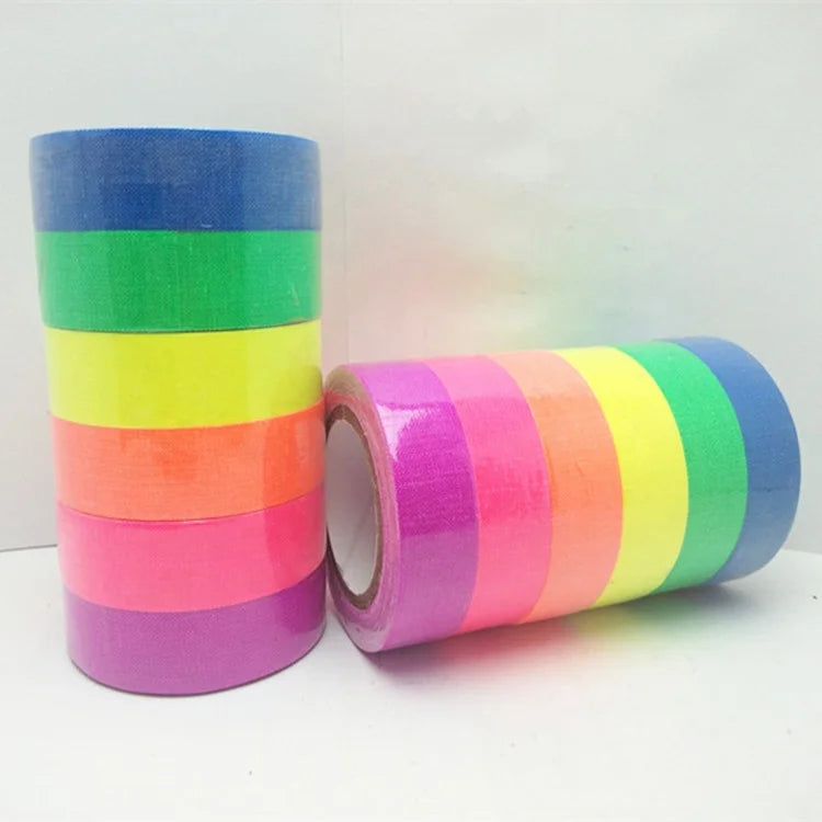Birthday Party 2ft fluorescent UV black glow on dark tape UV party