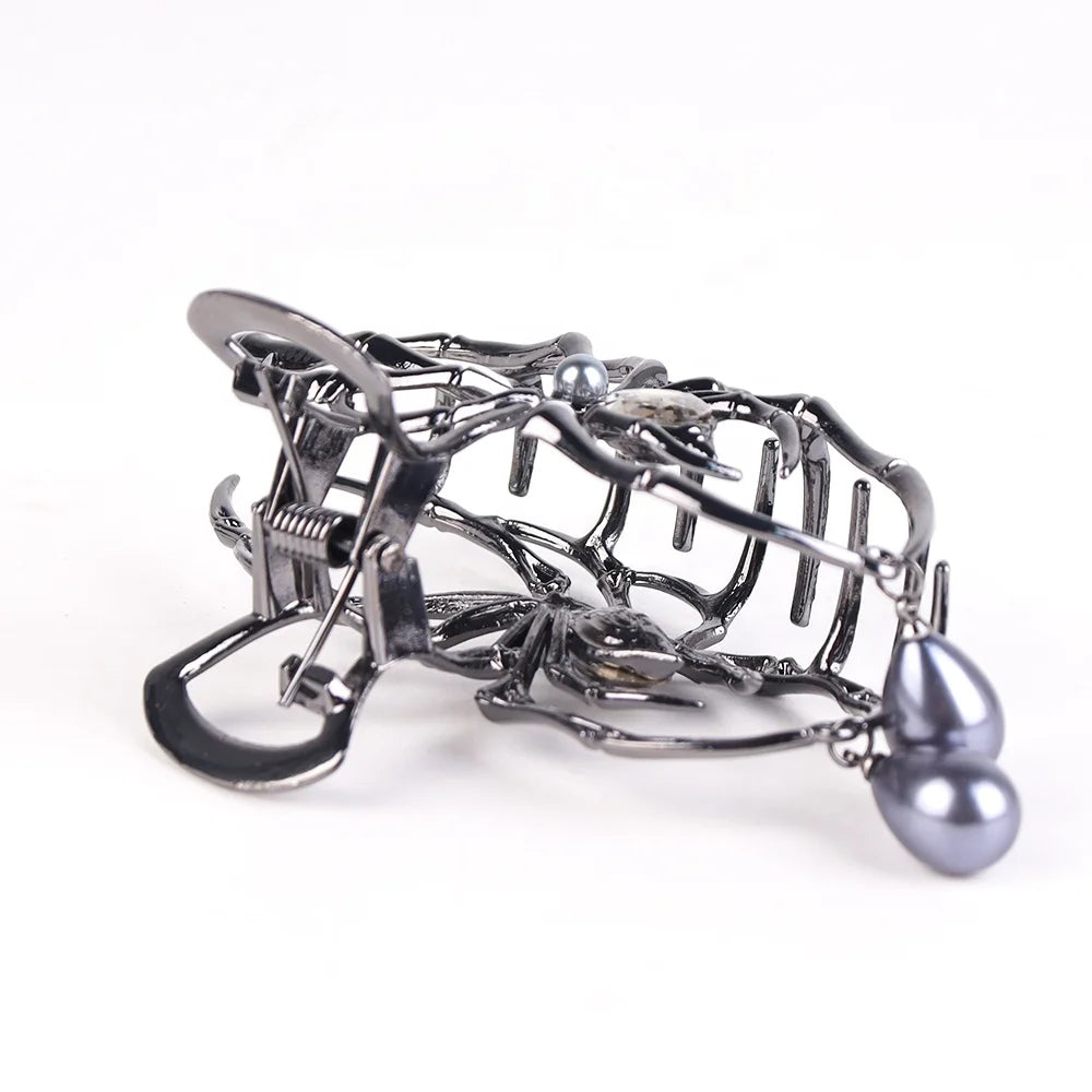 Halloween & Day of the Dead Metal Claw Clip Halloween Hair Accessories Big Spider Hairpin
