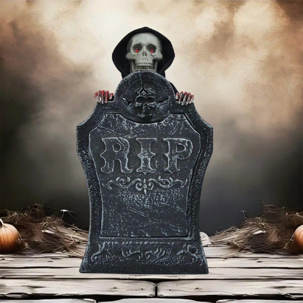 Halloween & Day of the Dead Halloween Outdoor Ghost Decorations Sound Glowing Tombstones Haunted House Props Ghosts Hide Behind Tombstones