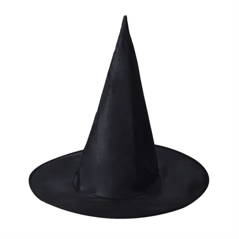 Halloween & Death Day Holiday Hat Party Black Oxford Fabric Wizard Hat Makeup Costume Props Witch Hat Halloween Costume Decoration
